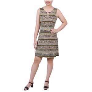 NY Collection Womens Petite Sleeveless Three Rings Sundress, NWT